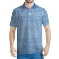 Classic Blue Denim Jeans Print Men's Polo Shirt