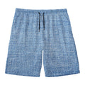Classic Blue Denim Jeans Print Men's Swim Trunks