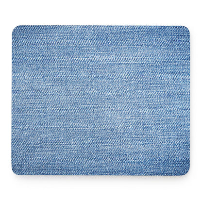 Classic Blue Denim Jeans Print Mouse Pad