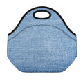 Classic Blue Denim Jeans Print Neoprene Lunch Bag