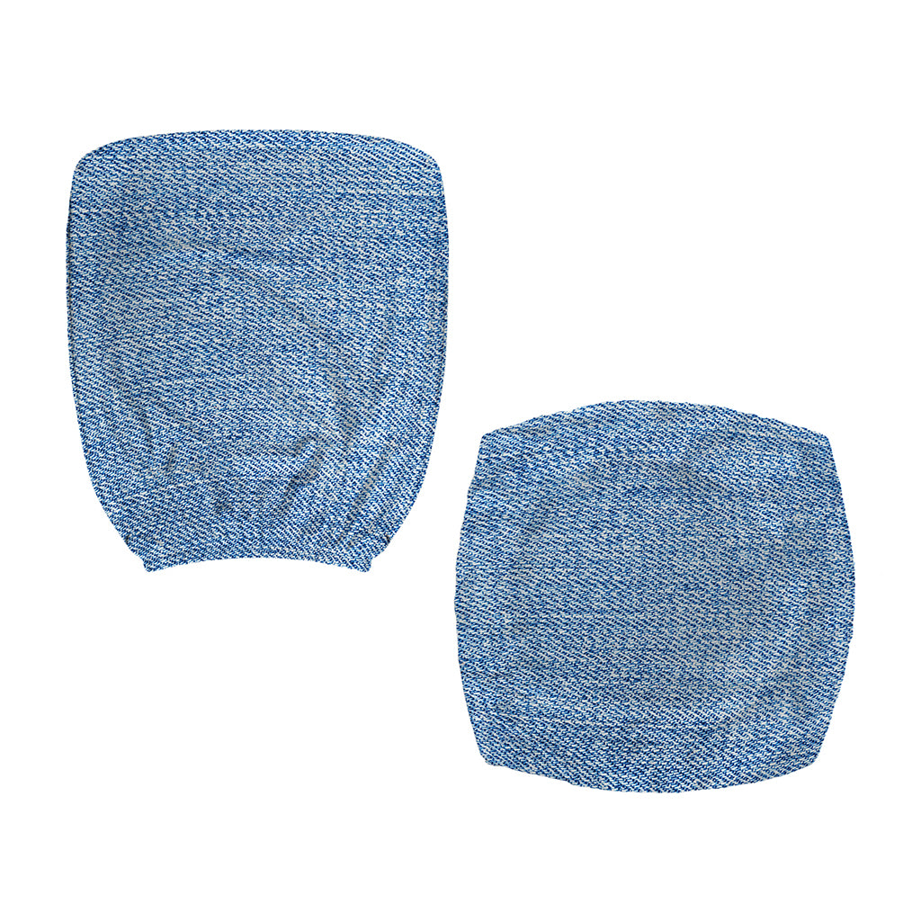 Classic Blue Denim Jeans Print Office Chair Cover