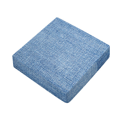 Classic Blue Denim Jeans Print Outdoor Seat Cushion Cover