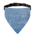 Classic Blue Denim Jeans Print Over The Collar Dog Bandana