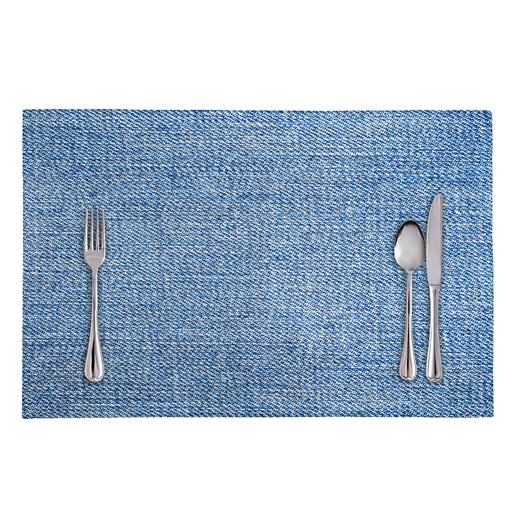 Classic Blue Denim Jeans Print Placemat