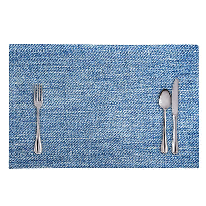 Classic Blue Denim Jeans Print Placemat