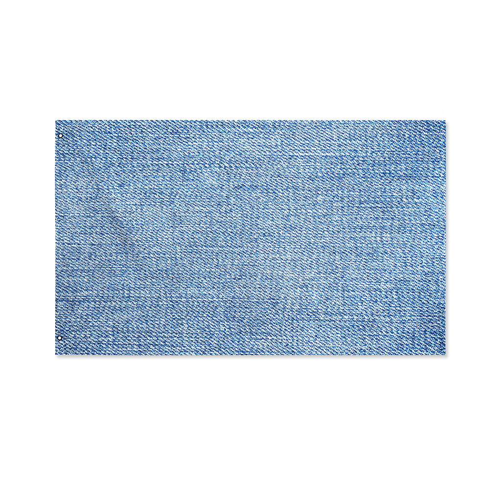 Classic Blue Denim Jeans Print Polyester Flag