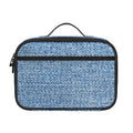 Classic Blue Denim Jeans Print Portable Lunch Bag