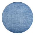 Classic Blue Denim Jeans Print Round Blanket