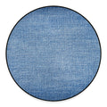 Classic Blue Denim Jeans Print Round Floor Mat