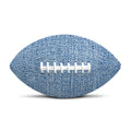 Classic Blue Denim Jeans Print Rugby Ball