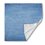 Classic Blue Denim Jeans Print Silk Bandana