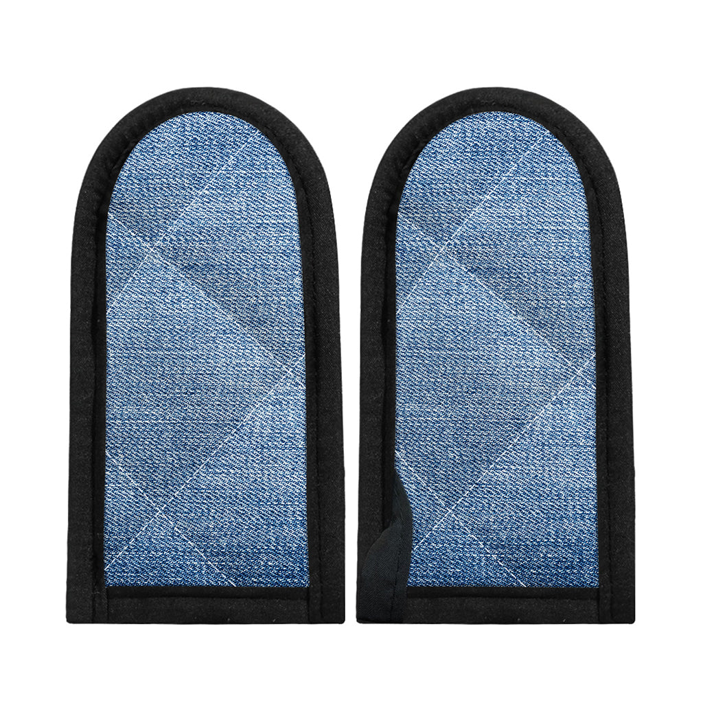 Classic Blue Denim Jeans Print Skillet Handle Cover