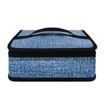 Classic Blue Denim Jeans Print Small Lunch Bag
