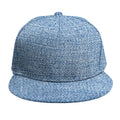 Classic Blue Denim Jeans Print Snapback Cap