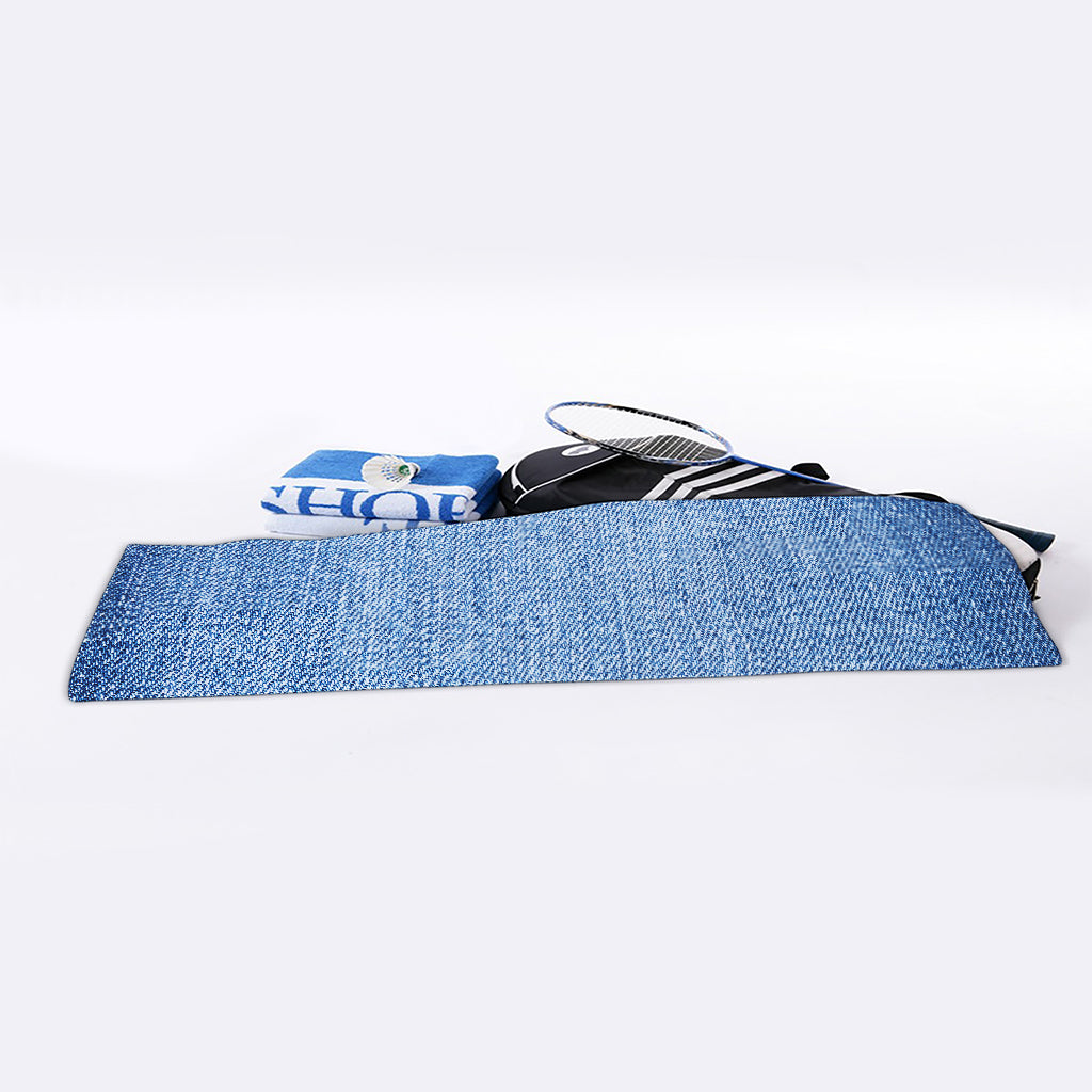 Classic Blue Denim Jeans Print Sports Towel