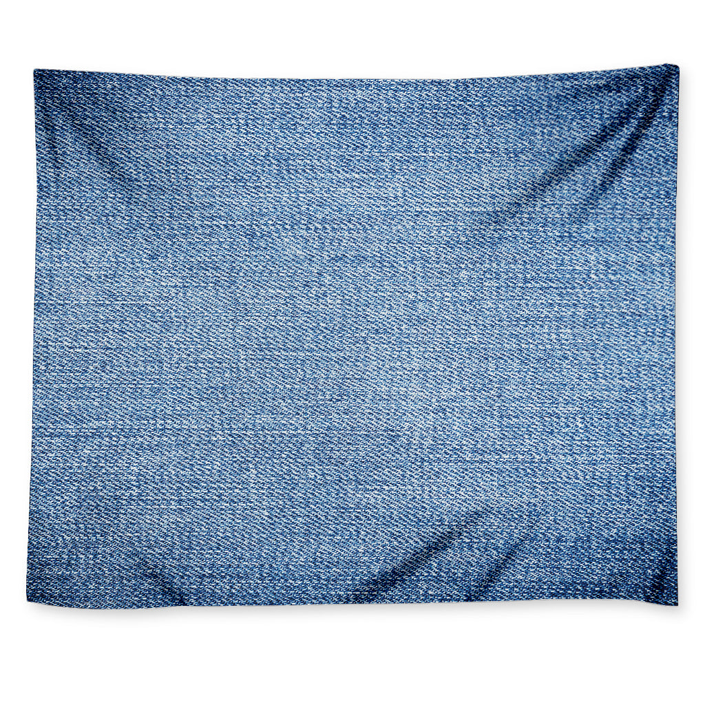 Classic Blue Denim Jeans Print Tapestry