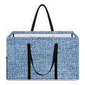 Classic Blue Denim Jeans Print Utility Tote Bag