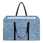 Classic Blue Denim Jeans Print Utility Tote Bag
