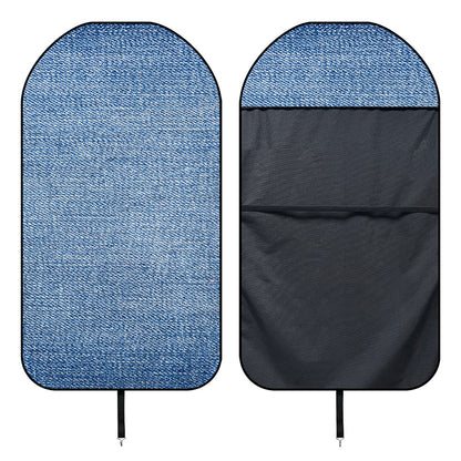 Classic Blue Denim Jeans Print Waterproof Car Seat Cover