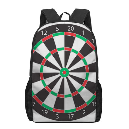 Classic Dartboard Print 17 Inch Backpack