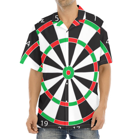 Classic Dartboard Print Aloha Shirt