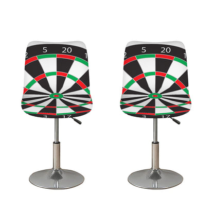 Classic Dartboard Print Bar Stool Covers