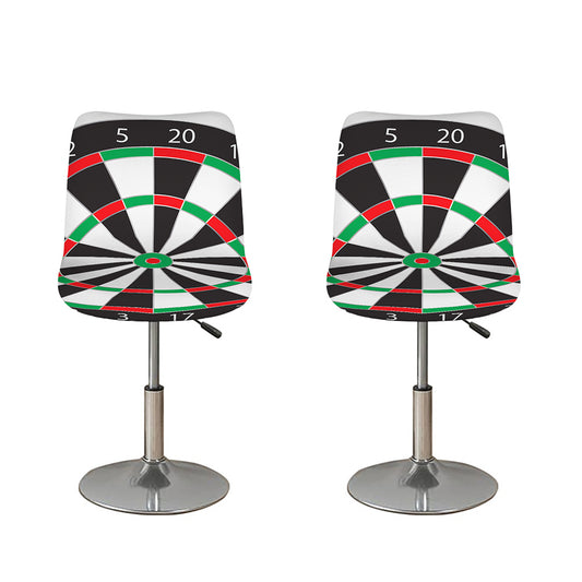 Classic Dartboard Print Bar Stool Covers