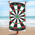 Classic Dartboard Print Beach Towel
