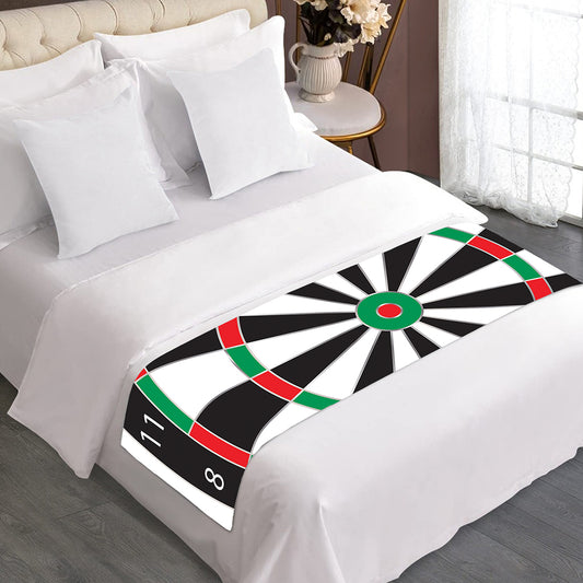 Classic Dartboard Print Bed Runner