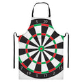 Classic Dartboard Print Bib Apron With Pocket