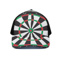Classic Dartboard Print Black Mesh Trucker Hat