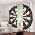 Classic Dartboard Print Dimout Grommet Curtains