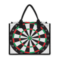 Classic Dartboard Print Canvas Tote Bag