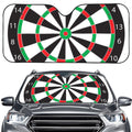 Classic Dartboard Print Car Windshield Sun Shade