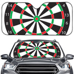 Classic Dartboard Print Car Windshield Sun Shade