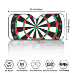 Classic Dartboard Print Car Windshield Sun Shade