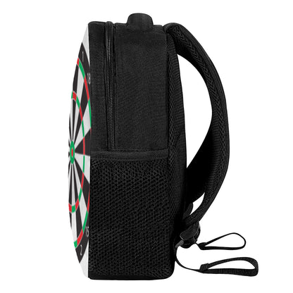 Classic Dartboard Print Casual Backpack