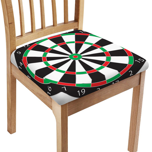 Classic Dartboard Print Chair Cushion Cover
