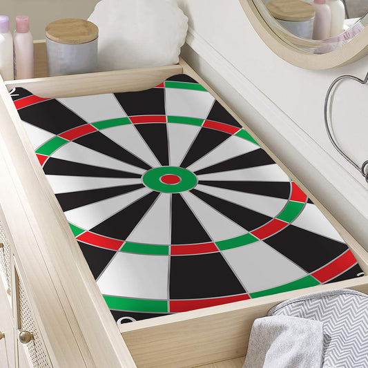 Classic Dartboard Print Changing Pad Cover