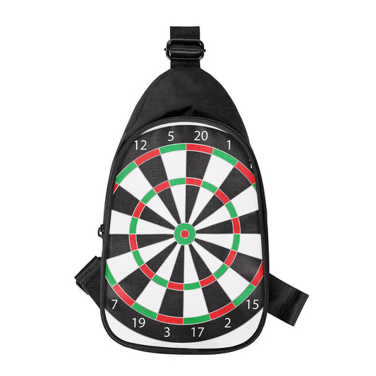 Classic Dartboard Print Chest Bag
