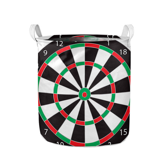 Classic Dartboard Print Collapsible Laundry Basket