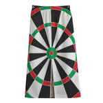 Classic Dartboard Print Cotton Front Slit Maxi Skirt