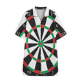 Classic Dartboard Print Cotton Hawaiian Shirt