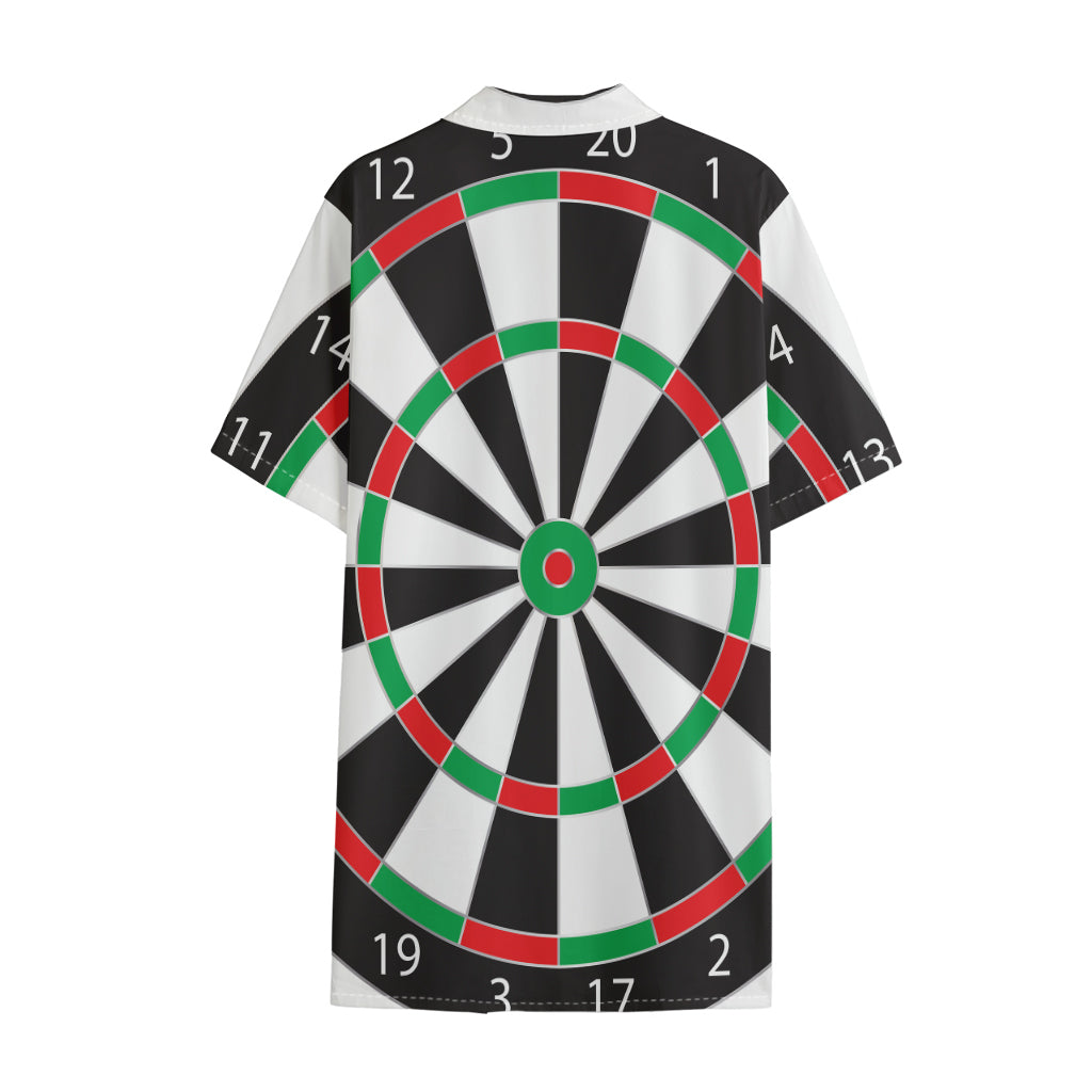 Classic Dartboard Print Cotton Hawaiian Shirt