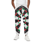 Classic Dartboard Print Cotton Pants