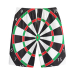 Classic Dartboard Print Cotton Shorts