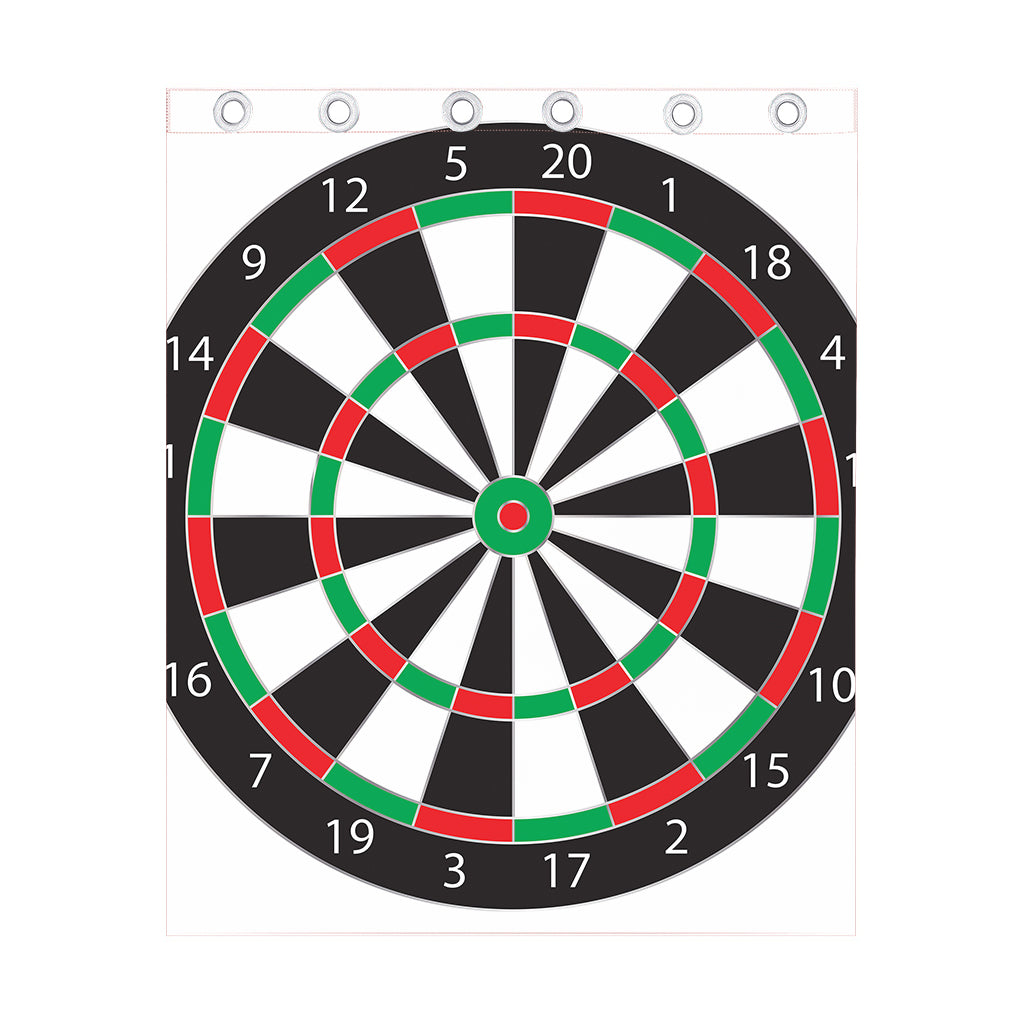Classic Dartboard Print Curtain