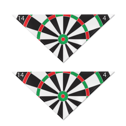 Classic Dartboard Print Dog Bandana