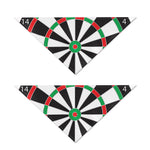 Classic Dartboard Print Dog Bandana