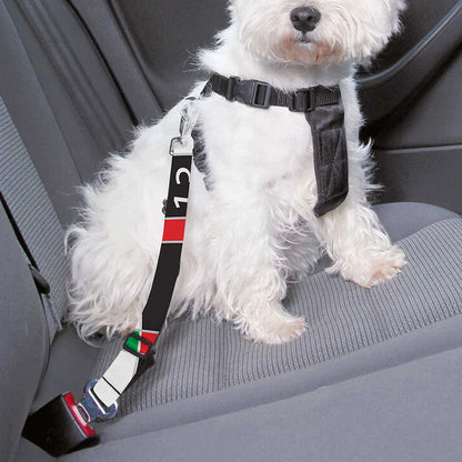 Classic Dartboard Print Dog Seat Belt
